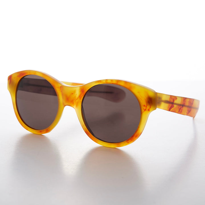 Classic Pantos Round Sunglass with Paddle Temples - Otto