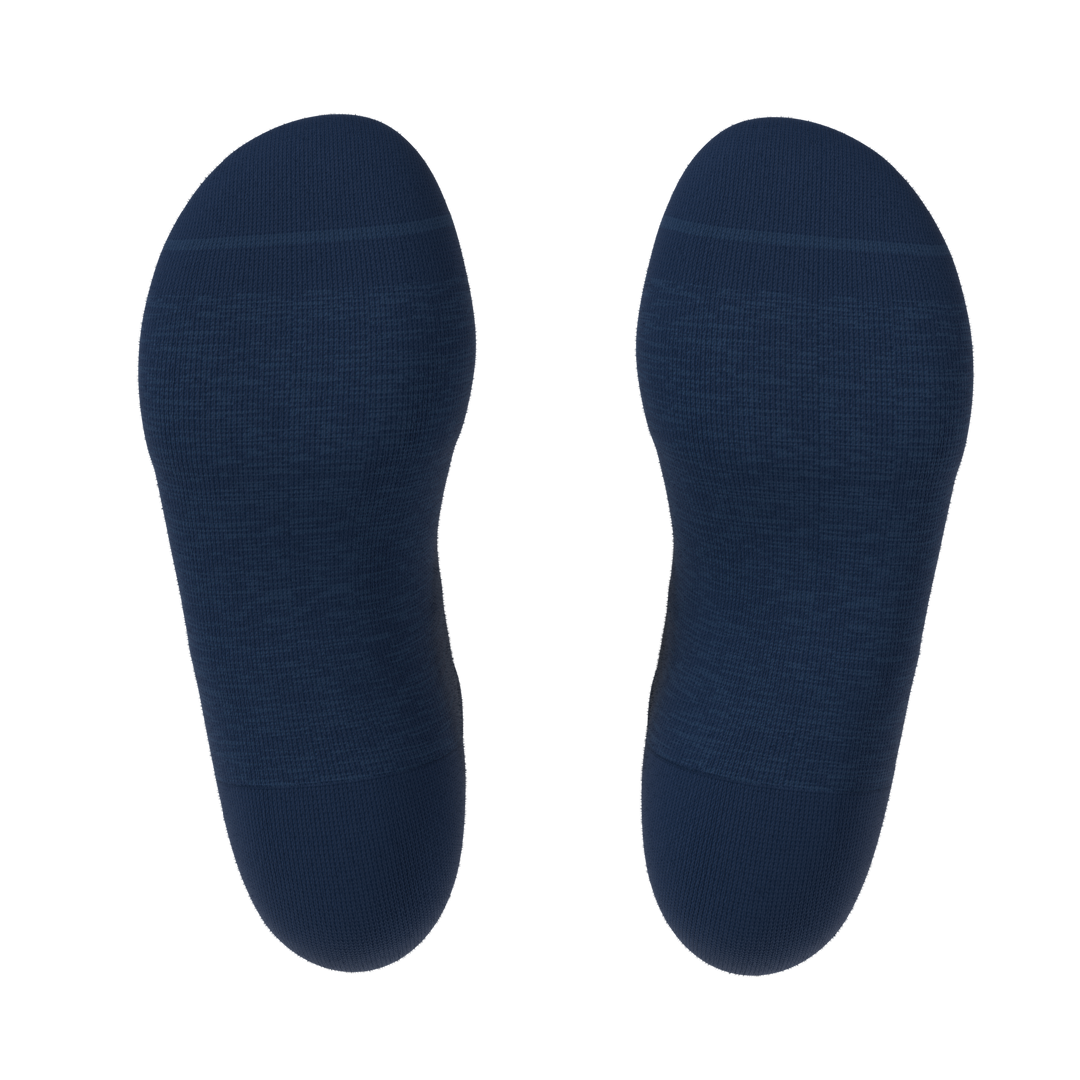 The Ocean Blue | Chambray Heather Heel Hammock™ Ankle Socks