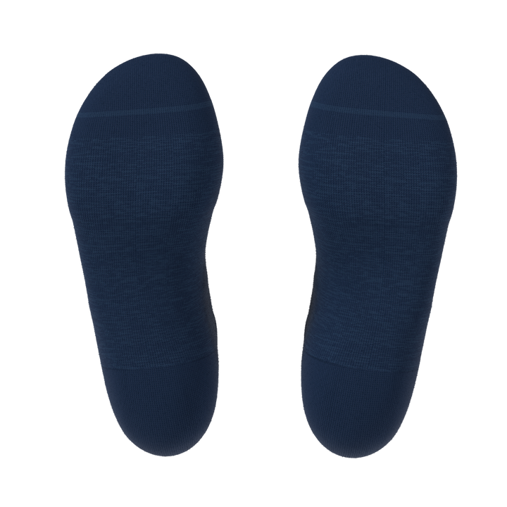 The Ocean Blue | Chambray Heather Heel Hammock™ Ankle Socks