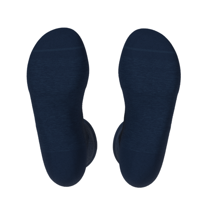 The Ocean Blue | Chambray Heather Heel Hammock™ Crew Socks