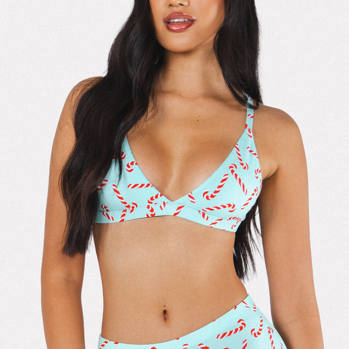The Peppermint Pimp Canes | Candy Cane Boob Hammock™ Triangle Bralette