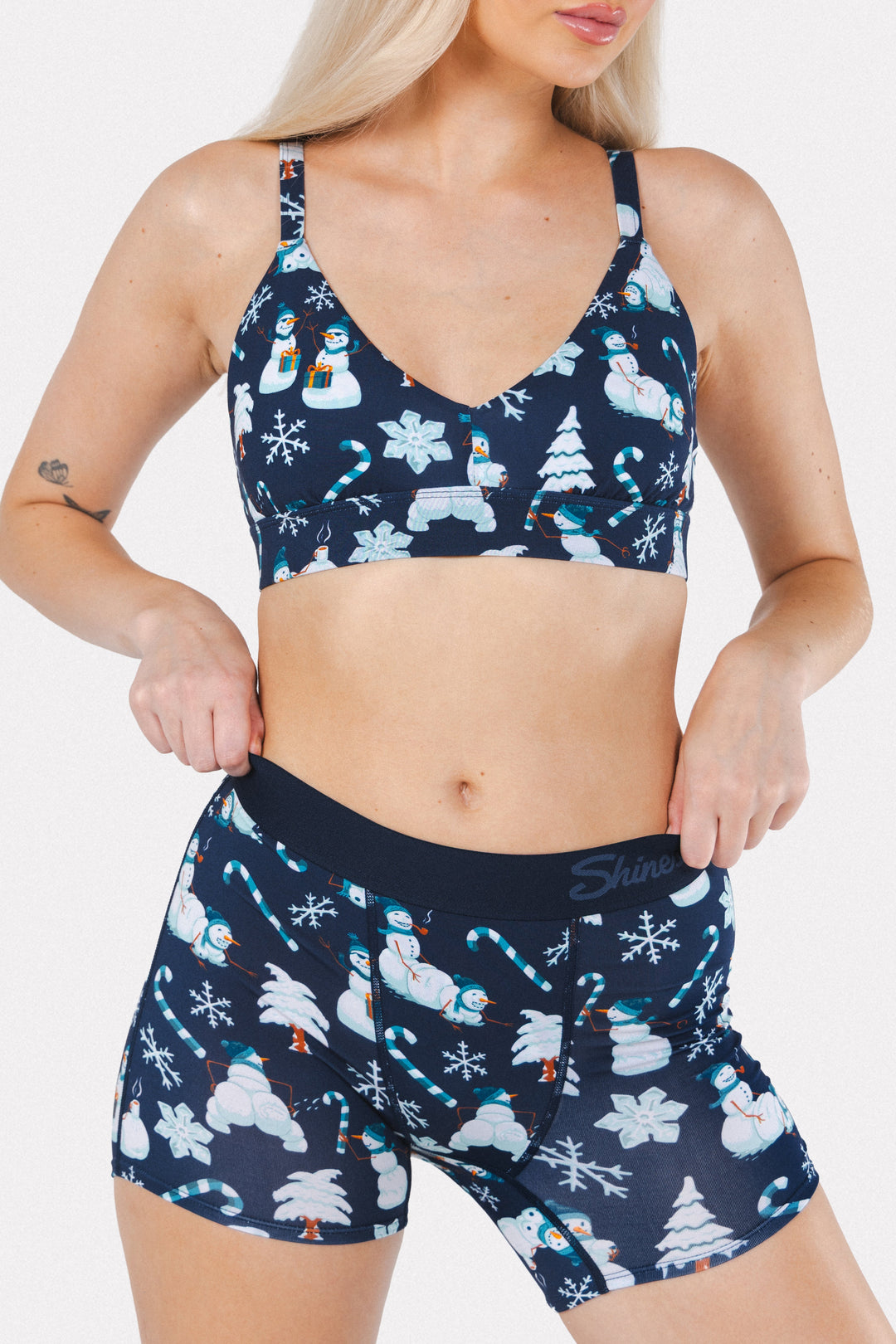 The Big Blizzard | Naughty Snowmen Women’s Boxers