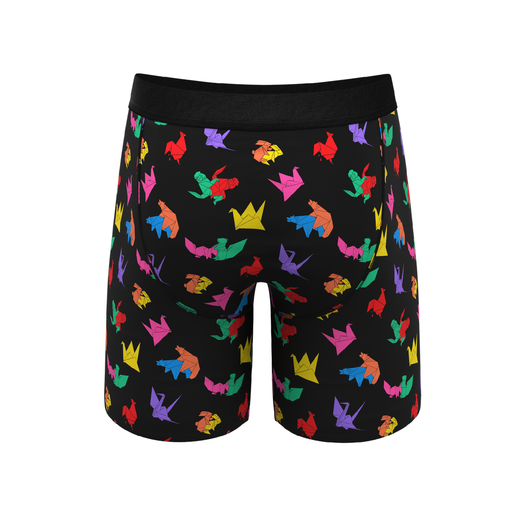 The Fold Fashioned | Origami Long Leg Ball Hammock® Pouch Underwear With Fly