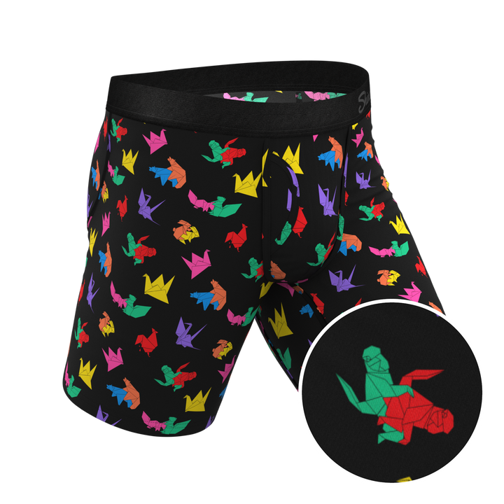 The Fold Fashioned | Origami Long Leg Ball Hammock® Pouch Underwear With Fly