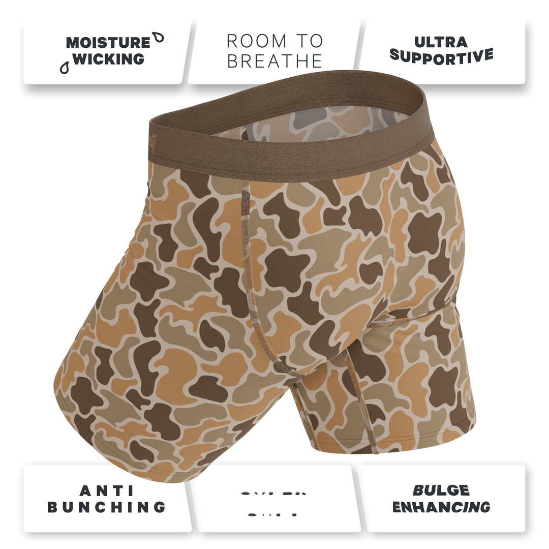 The Out Of Sight | Light Duck Camo Ball Hammock® Boxer - Long Leg