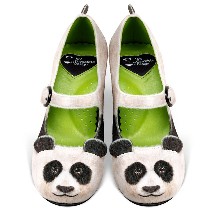 Chocolaticas® Mid Heels Panda Women's Mary Jane Pump