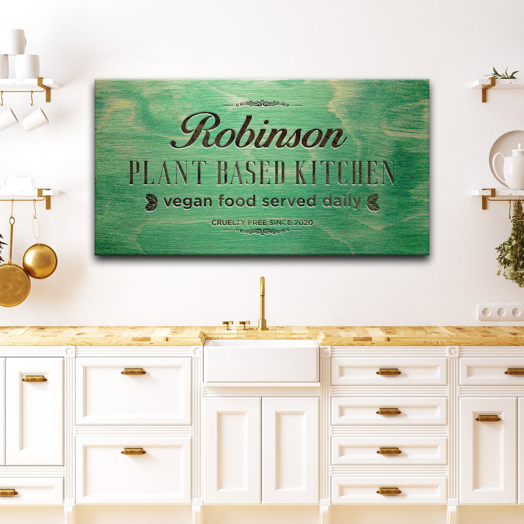 Plant Based Kitchen Sign