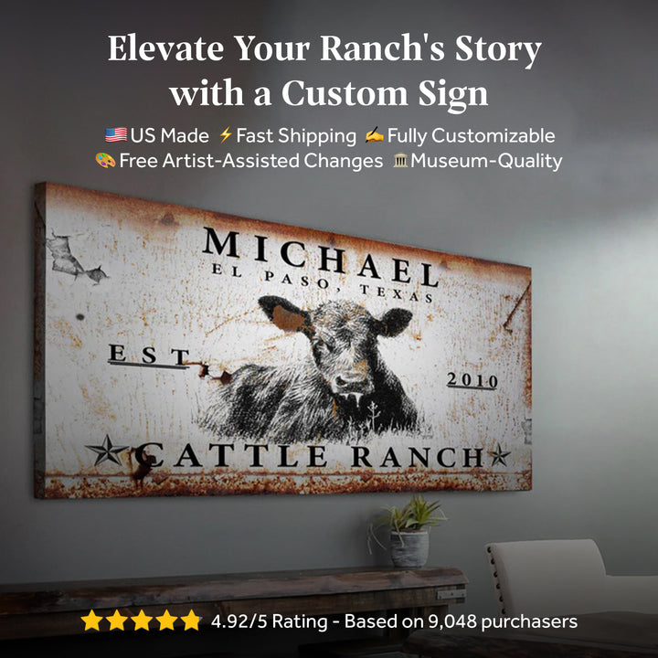 Cattle Ranch Sign