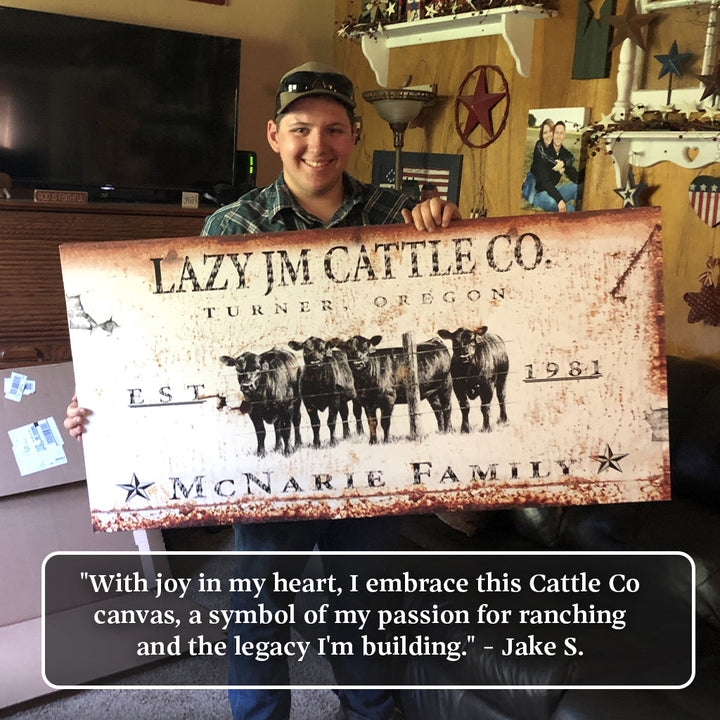 Cattle Ranch Sign X