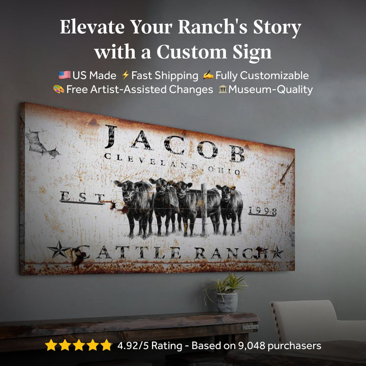 Cattle Ranch Sign
