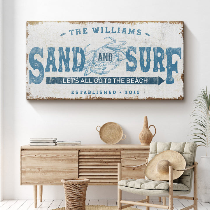 Sand And Surf Sign