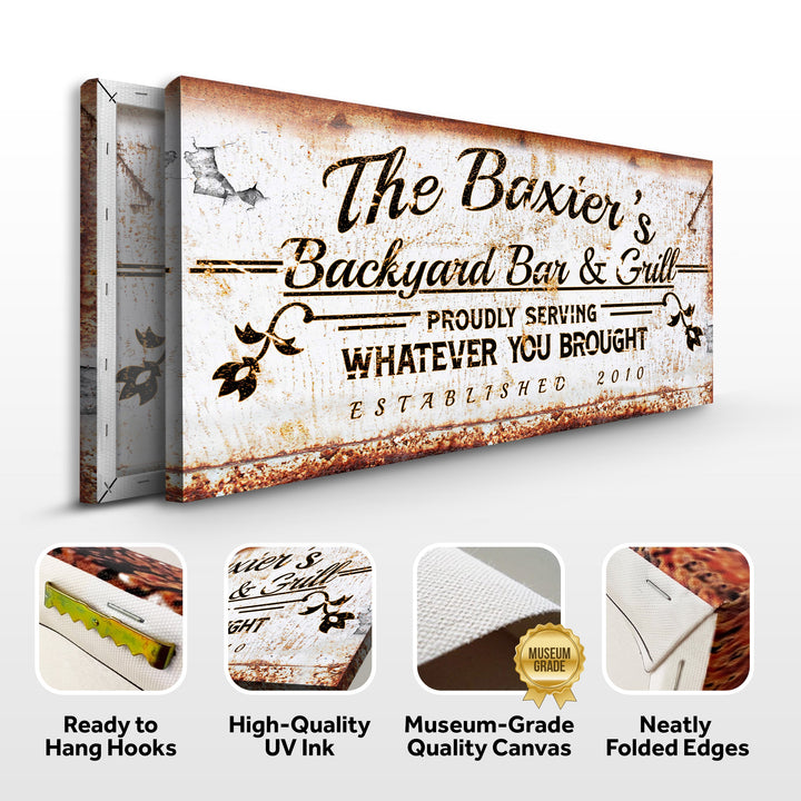 Backyard Bar & Grill Sign II