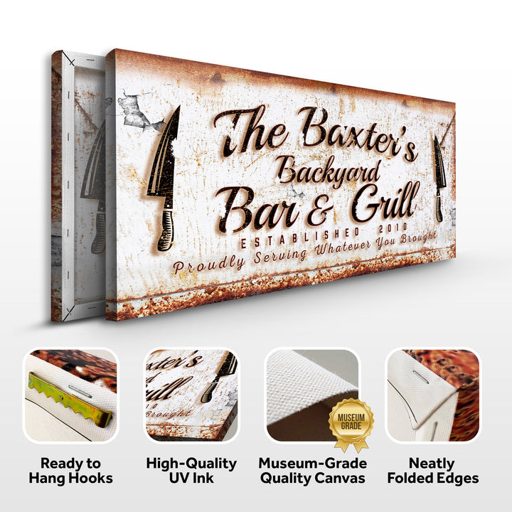 Backyard Bar & Grill Sign IV
