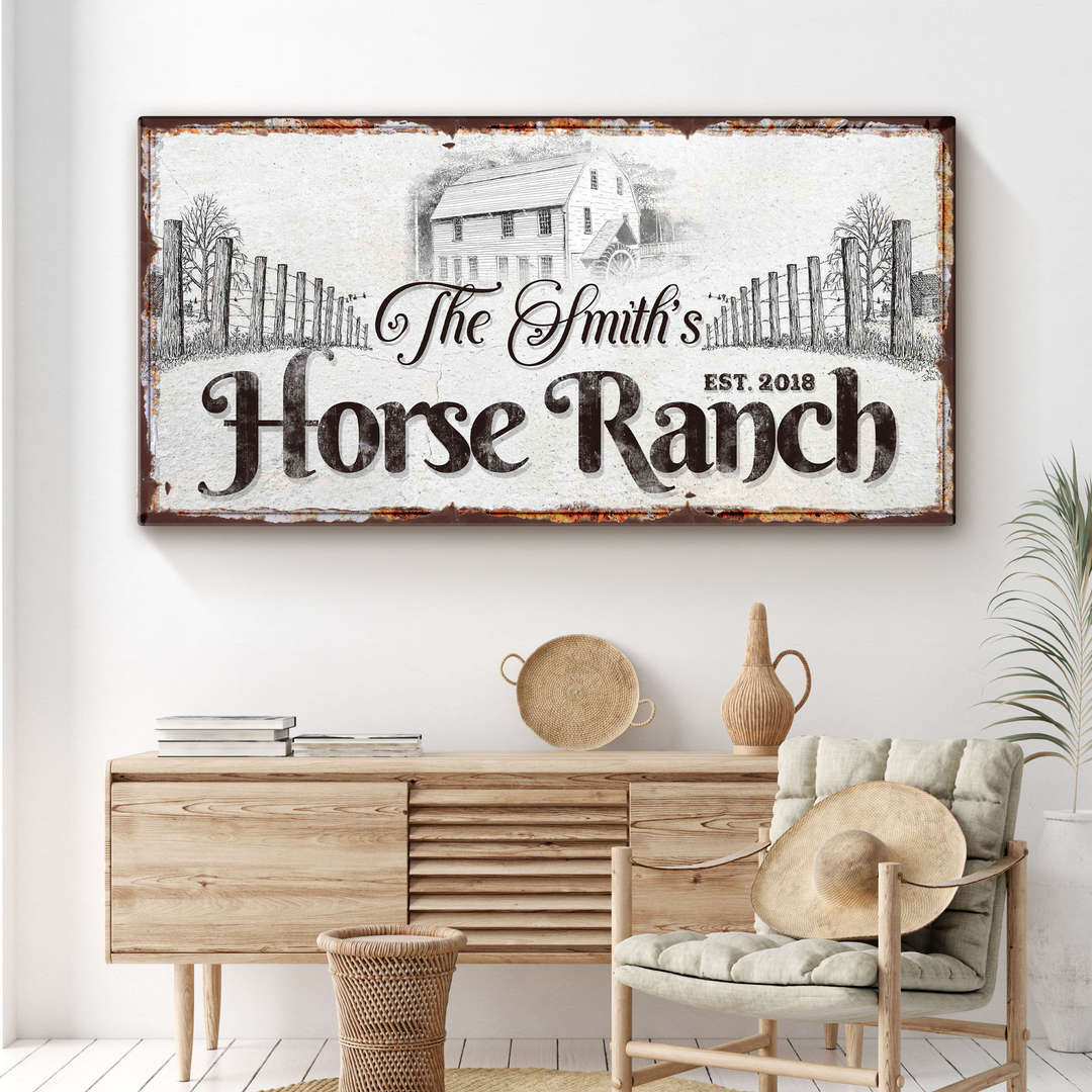 Horse Ranch Sign