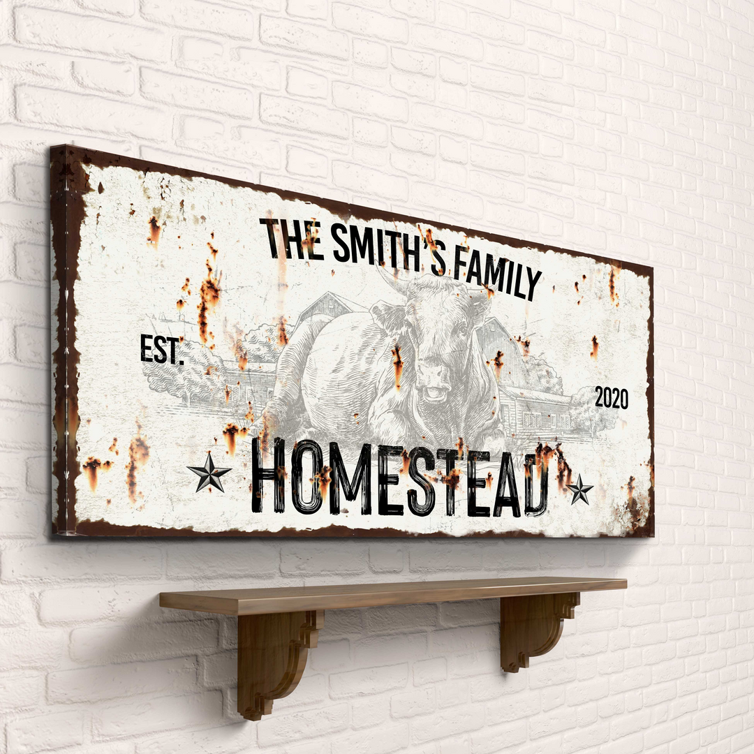 Rustic Homestead Sign