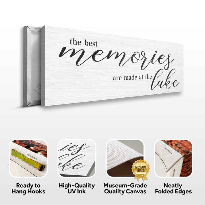 Best Memories At The Lake Sign