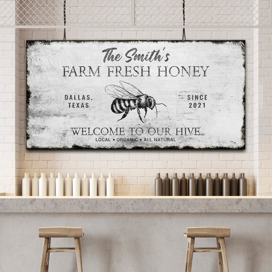 Family Farm Fresh Honey Sign
