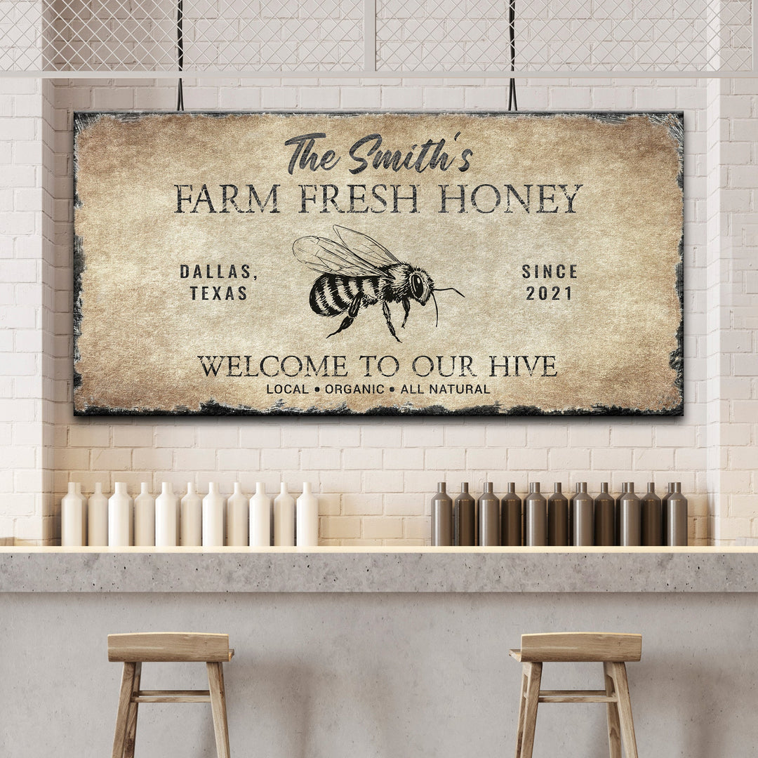 Family Farm Fresh Honey Sign
