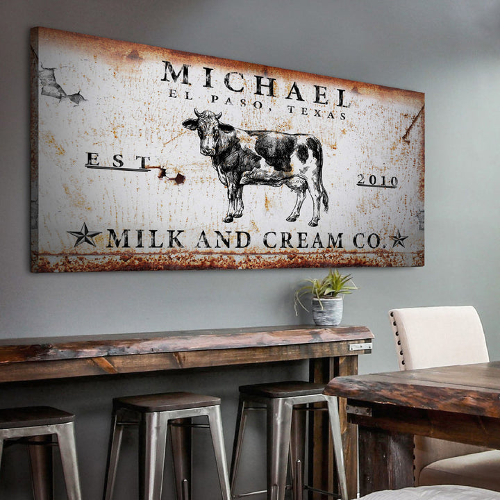 Milk And Cream Co Sign