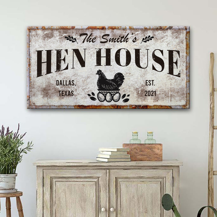 Family Hen House Sign