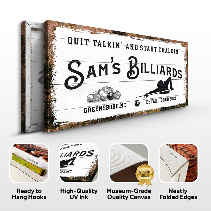 Billiards Room Sign II