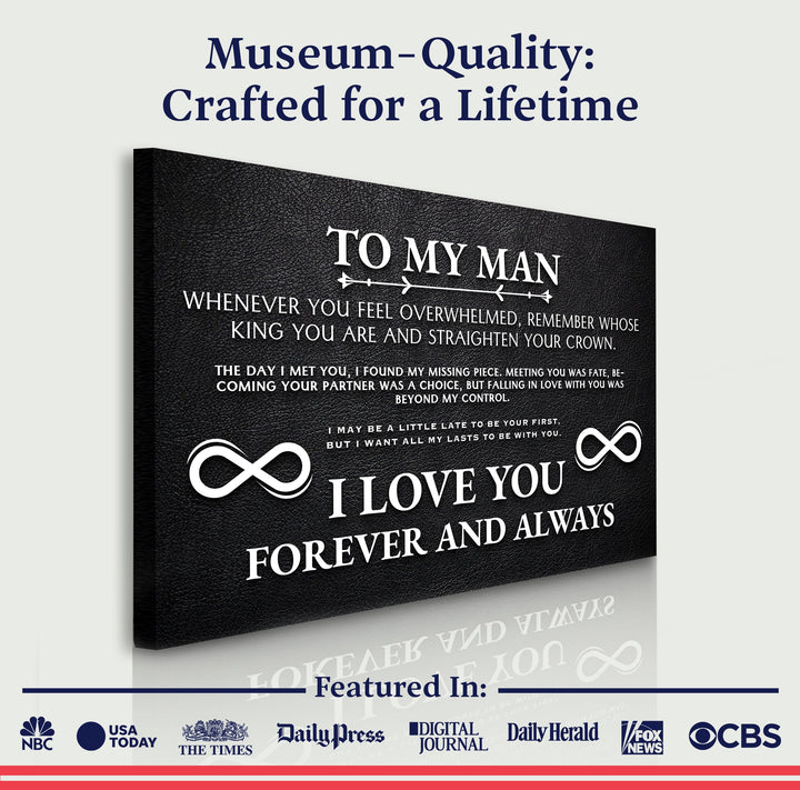 To My Man Father's Day Gift Sign II