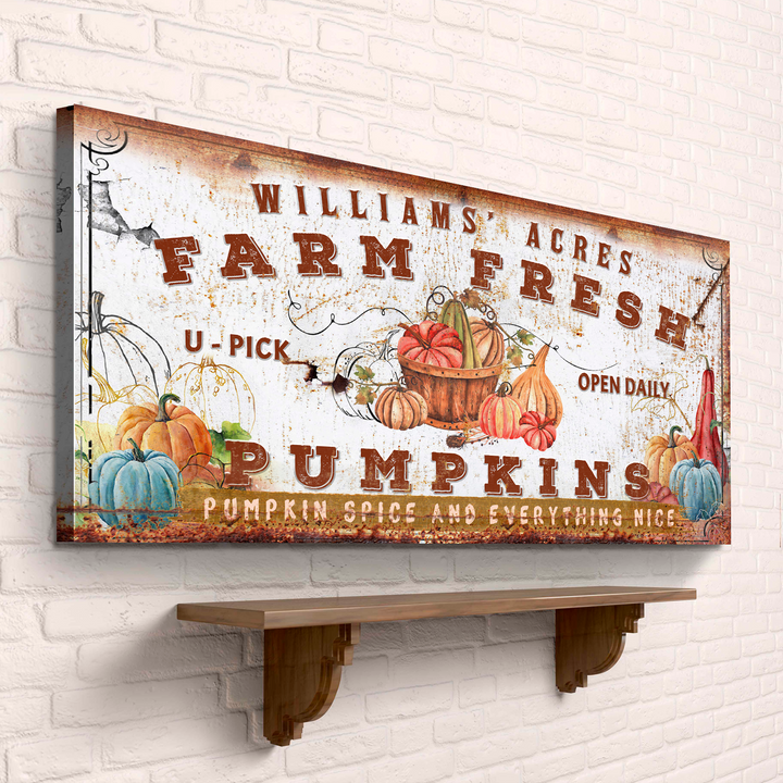 Farm Fresh Pumpkins Sign