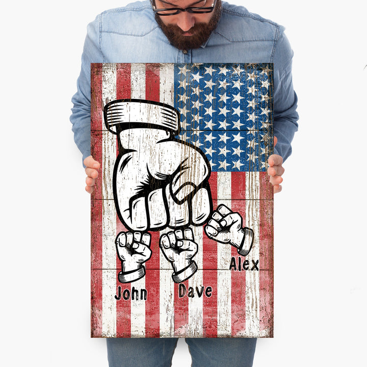 Dad Fist Bump Father's Day Gift Sign