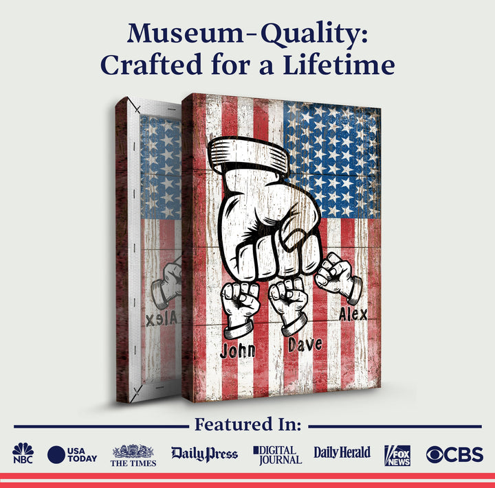 Dad Fist Bump Father's Day Gift Sign