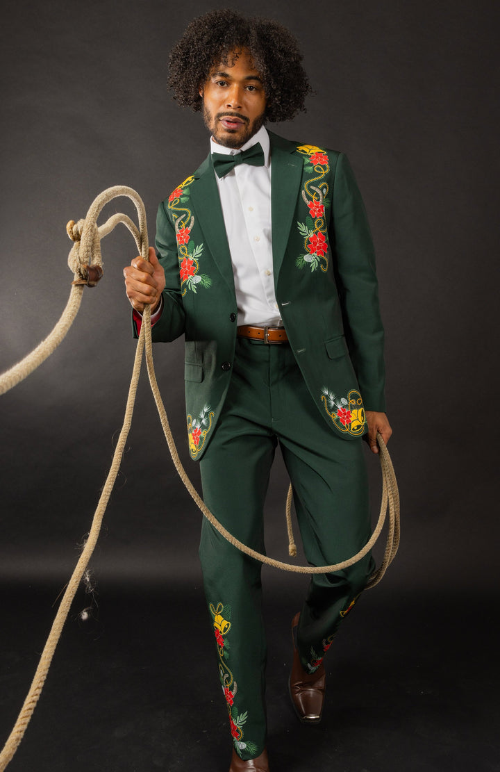 The Holiday Ham | Dark Green Holiday Placement Suit