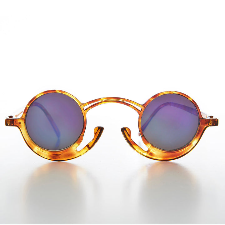 Funky Round Unique Steampunk Sunglasses - Pepe