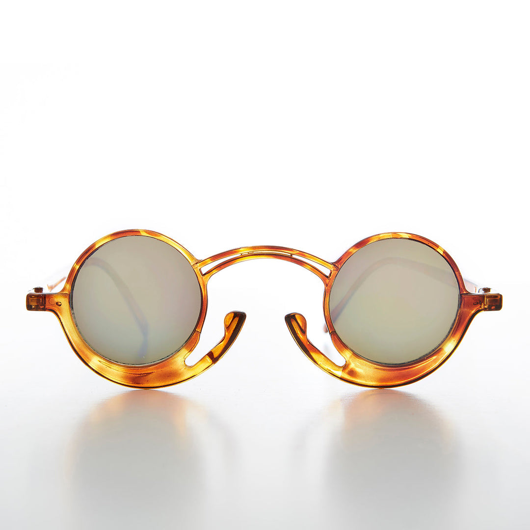 Funky Round Unique Steampunk Sunglasses - Pepe