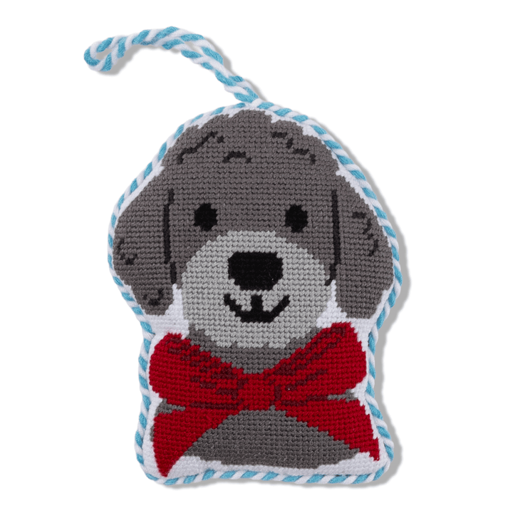 Needlepoint Icon Ornament - Poodle