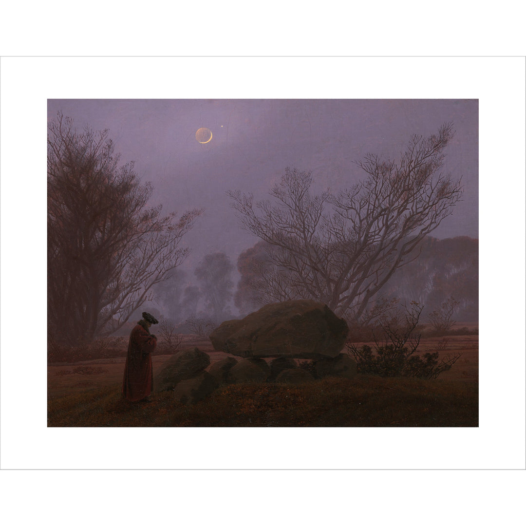 Friedrich - A Walk at Dusk 11" x 14" Print