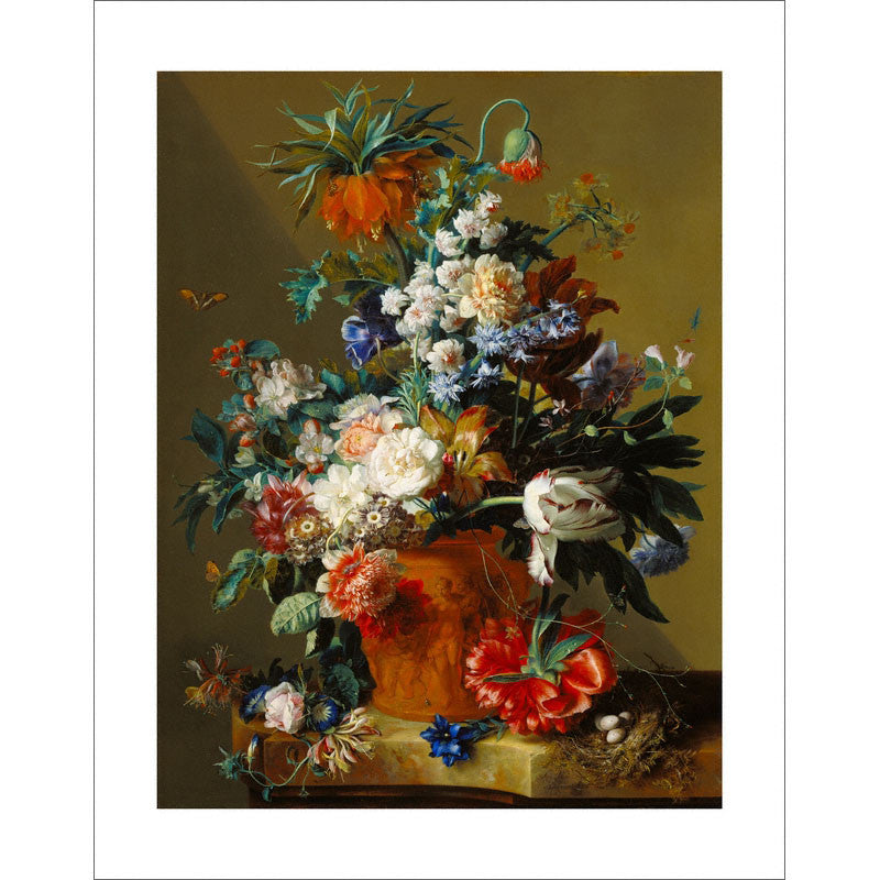 Van Huysum - Vase of Flowers 11" x 14" Print