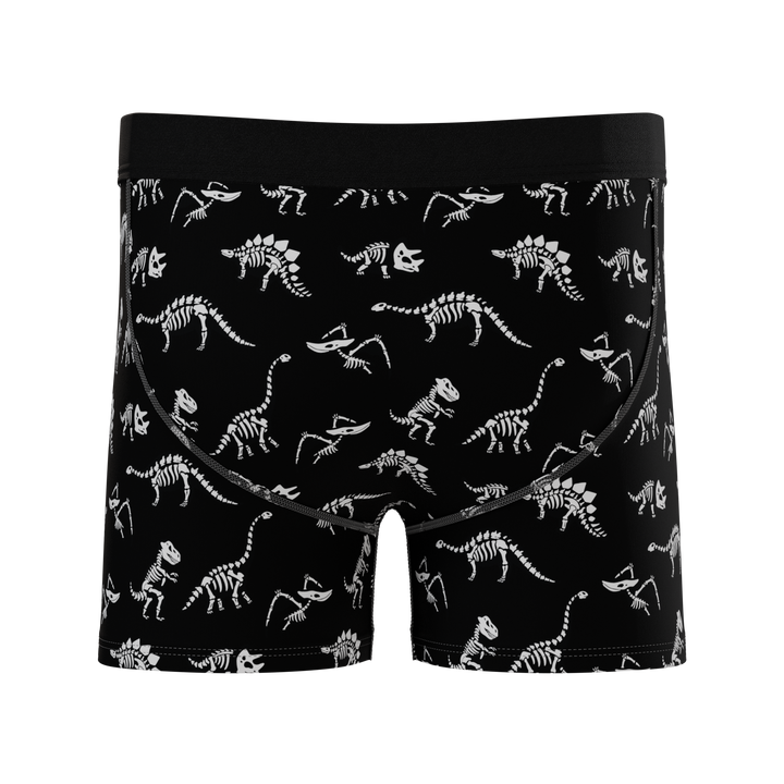 The Paleontologist | Glow in the Dark Dinosaurs Boy's Boxer Briefs