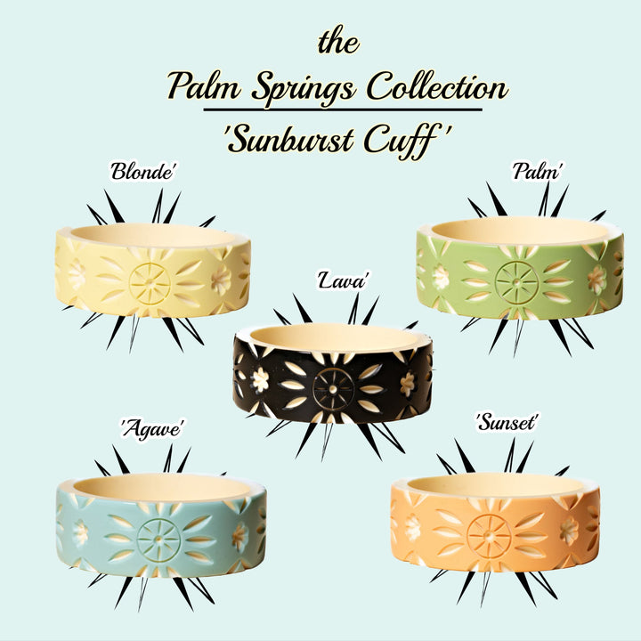 the Palm Springs Bangle Collection - the Sunburst Cuff