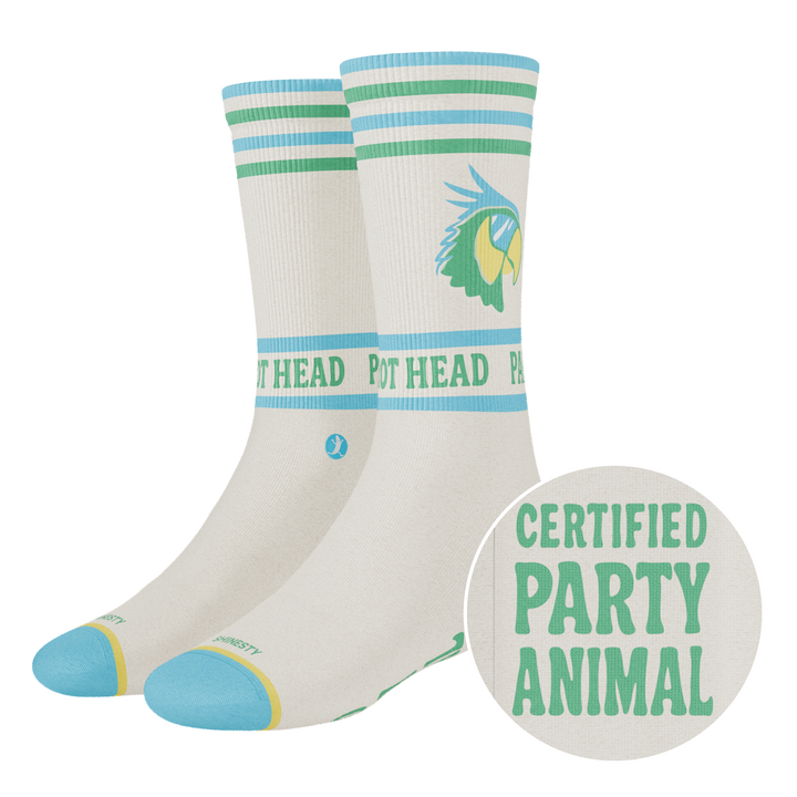 The Party Animal | Shinesty x Margaritaville® Heel Hammock™ Crew Socks