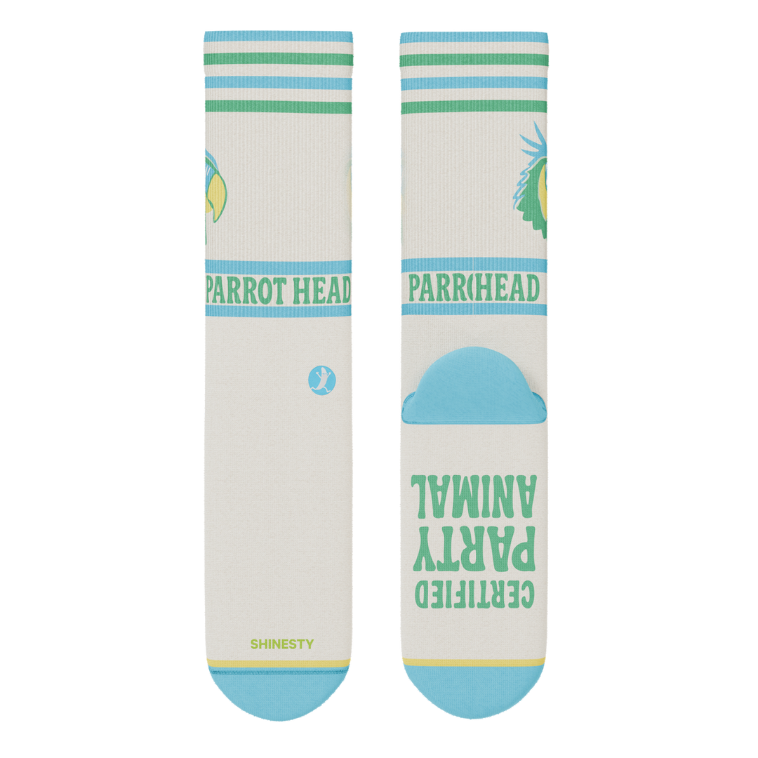 The Party Animal | Shinesty x Margaritaville® Heel Hammock™ Crew Socks