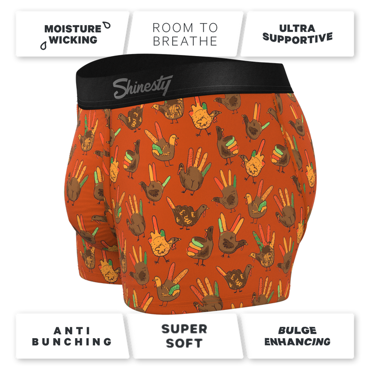 The Party Fowl | Thanksgiving Turkey Ball Hammock® Pouch Trunks Underwear
