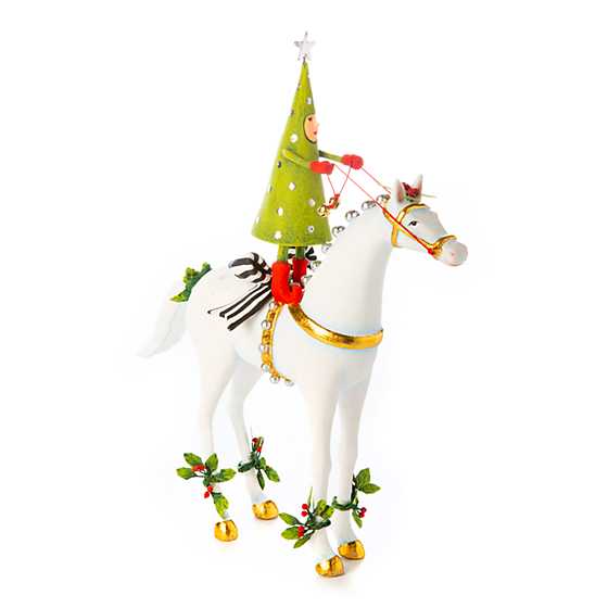 SLIGHTLY DAMAGED Jingle Bells Horse RETIRED Figure by Patience Brewster