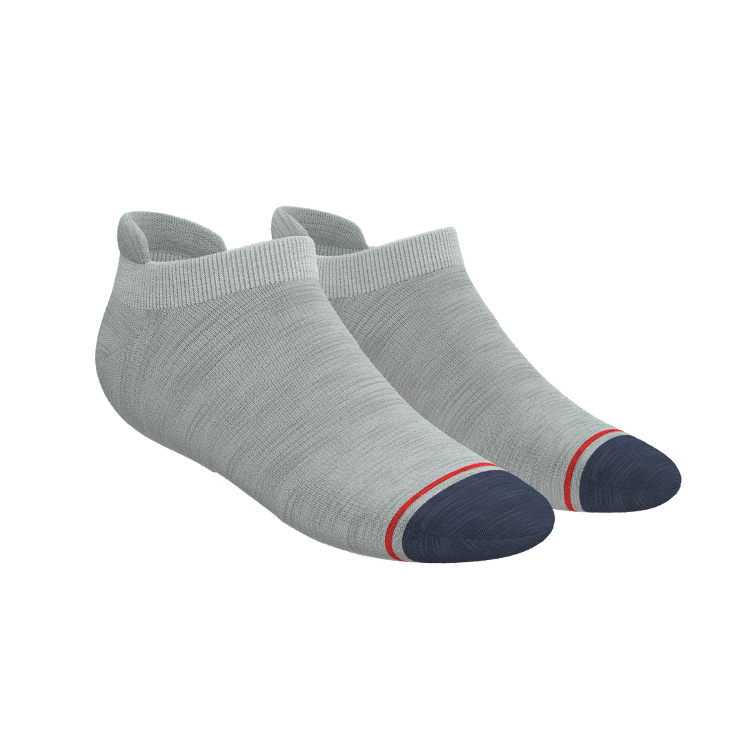 The Pebble | Grey Heel Hammock™ Ankle Socks