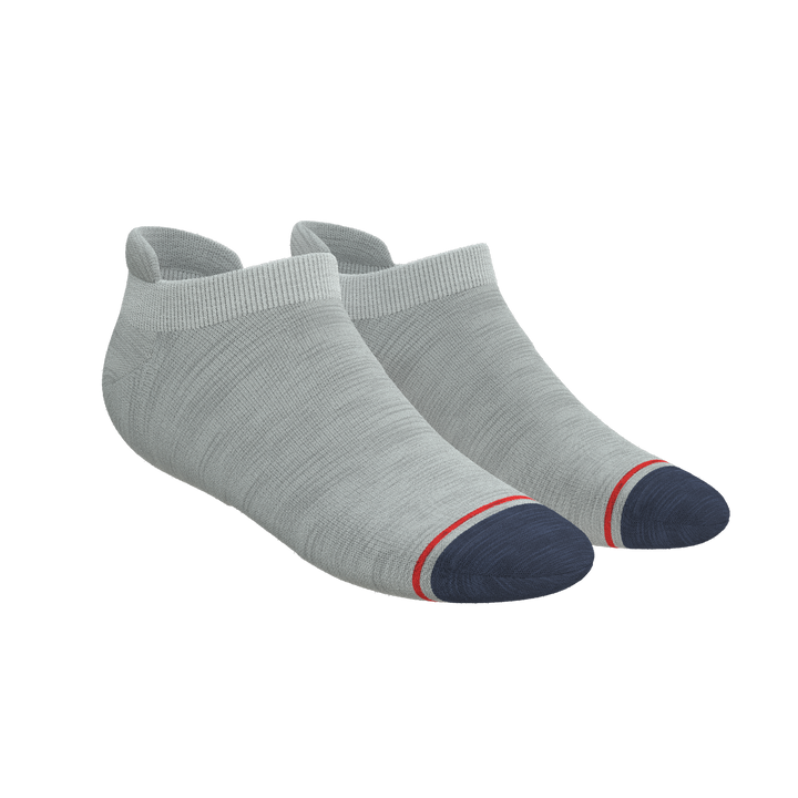The Pebble | Grey Heel Hammock™ Ankle Socks