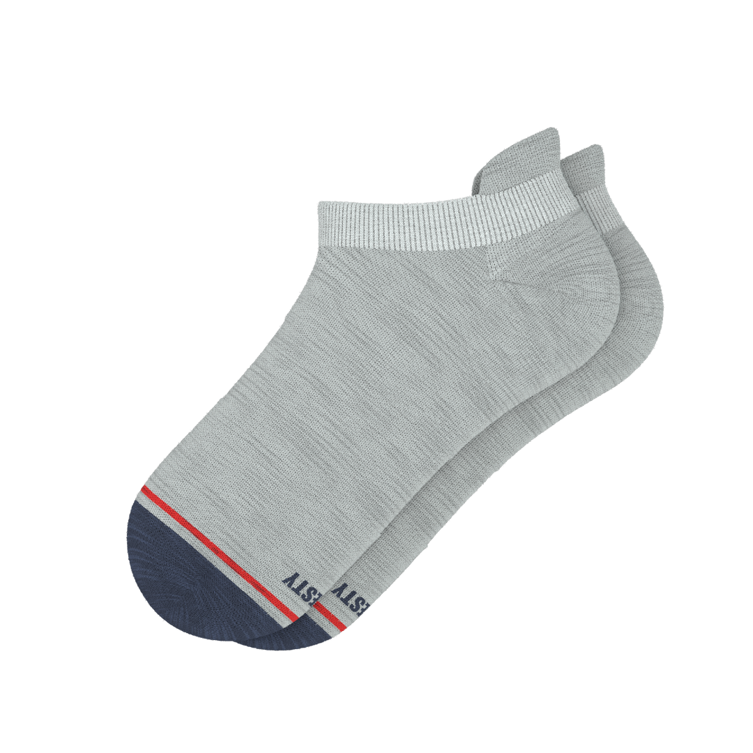 The Pebble | Grey Heel Hammock™ Ankle Socks
