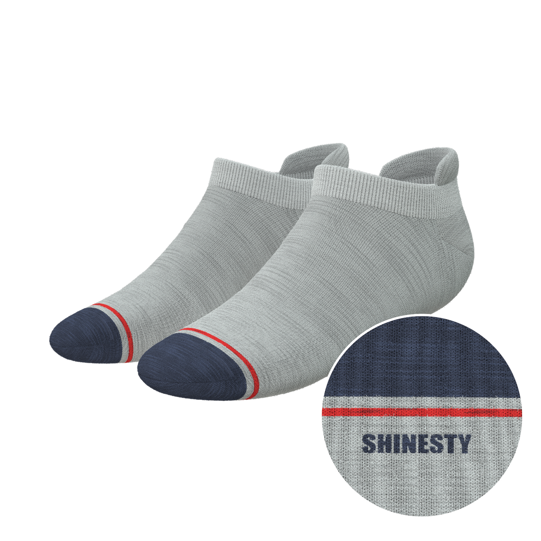 The Pebble | Grey Heel Hammock™ Ankle Socks