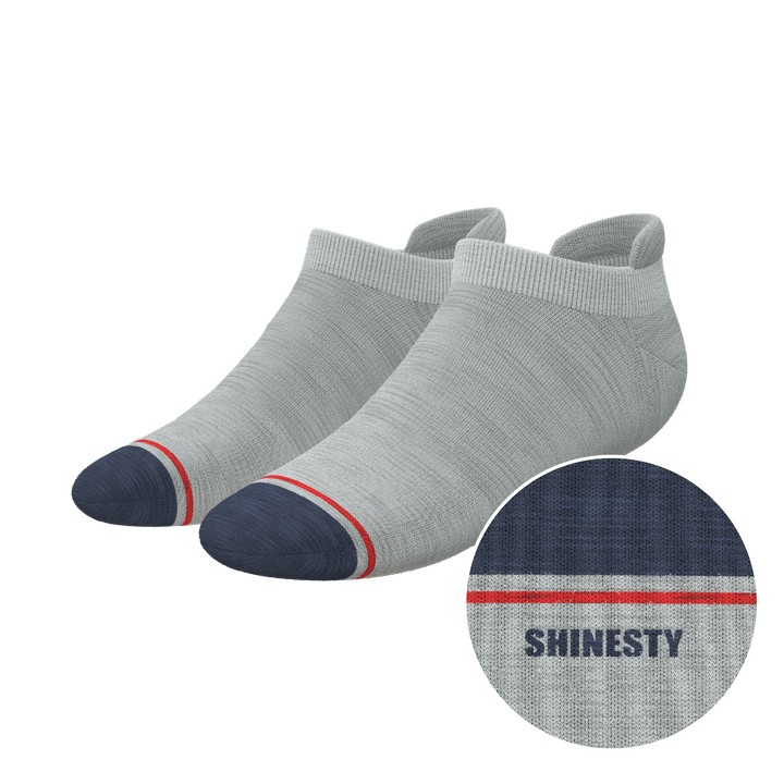 The Pebble | Grey Heel Hammock™ Ankle Socks