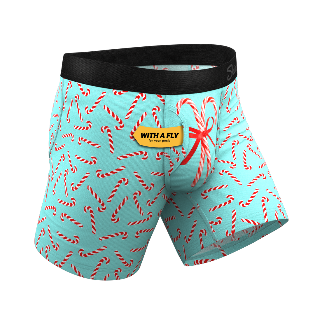 The Peppermint Pimp Canes | Candy Cane Ball Hammock® Pouch Underwear With Fly