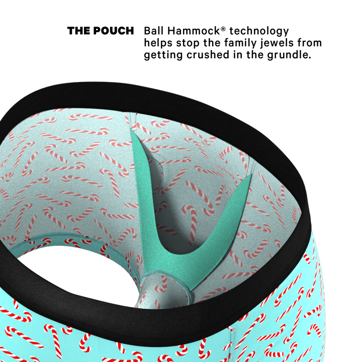 The Peppermint Pimp Canes | Candy Cane Ball Hammock® Pouch Trunks Underwear