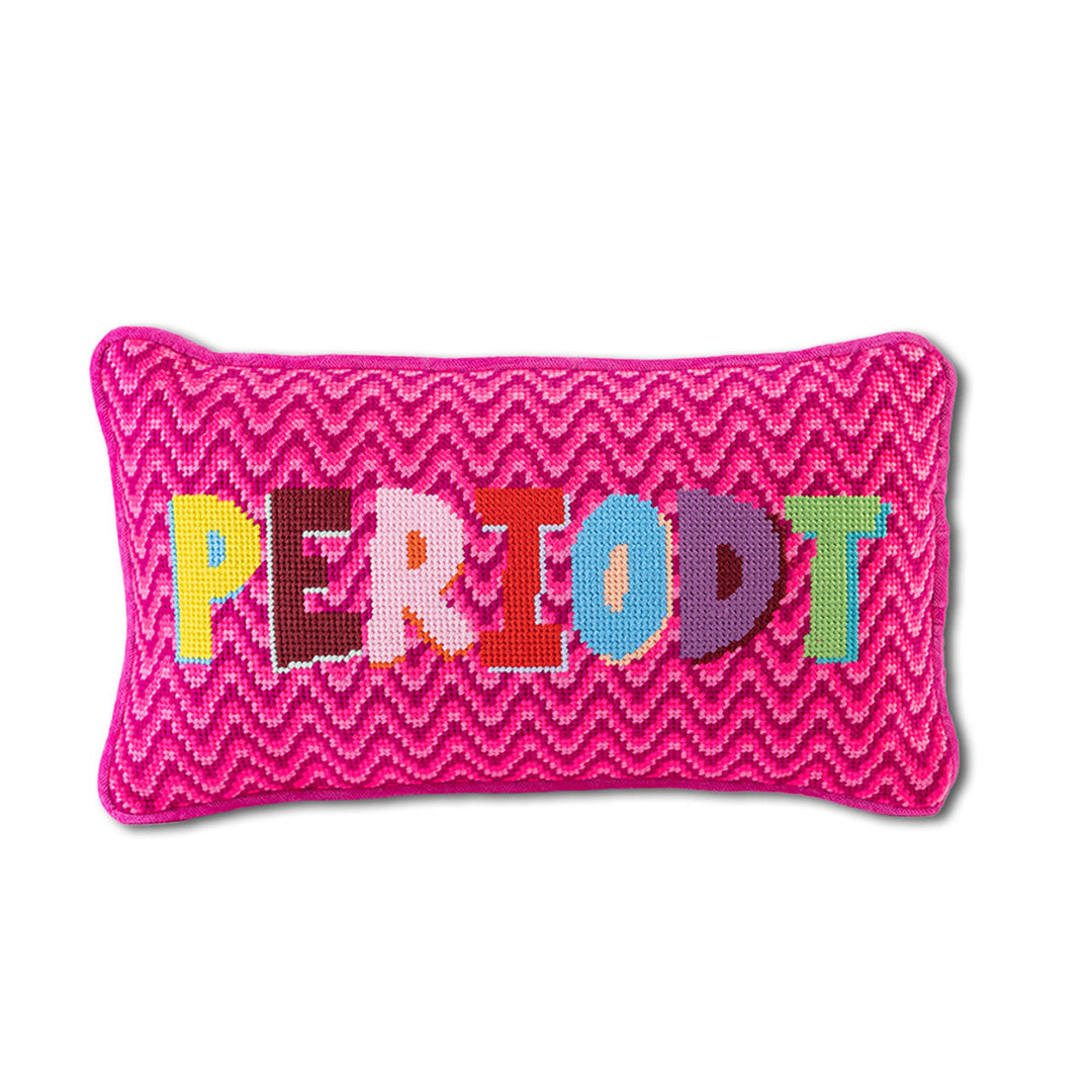 Periodt Needlepoint Pillow
