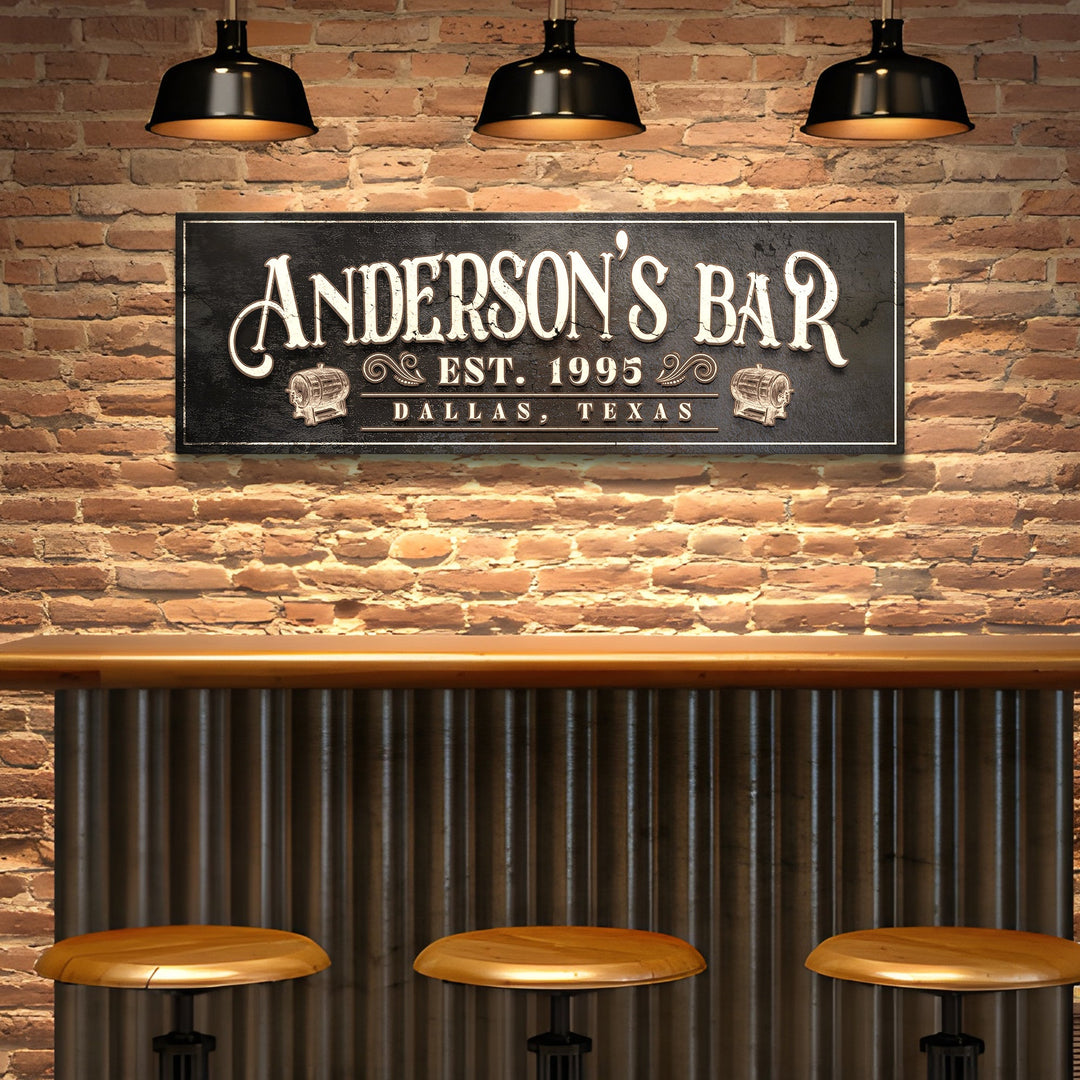 Personalized Bar Sign II